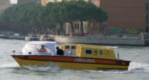 Ambulance Boat Venice Italy