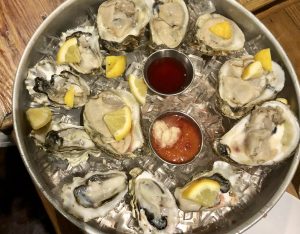 Blackbird Public House Oysters on the Halfshell