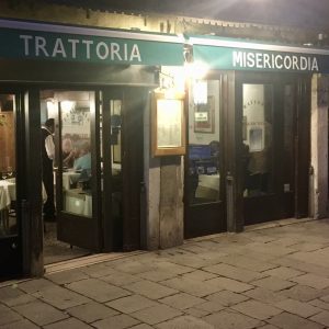 Trattoria Misericordia, Venice Italy