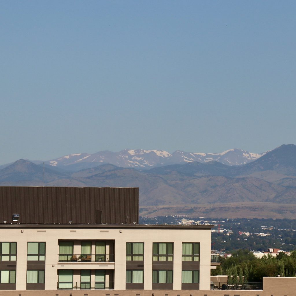 Rocky Mountain Skyline from our hotel window