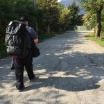 Joe backpacking with Osprey Sojourn