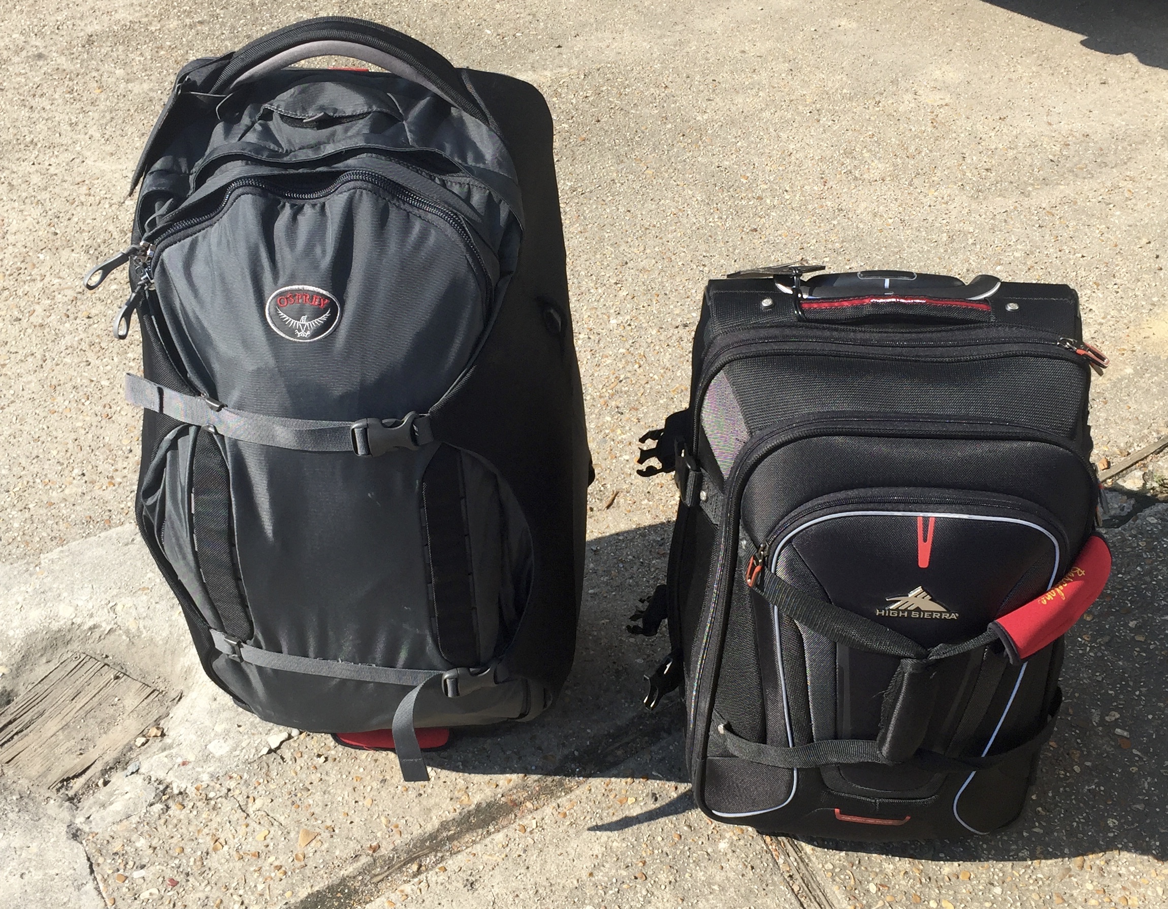 Osprey Sojourn & Samsonite High Sierra