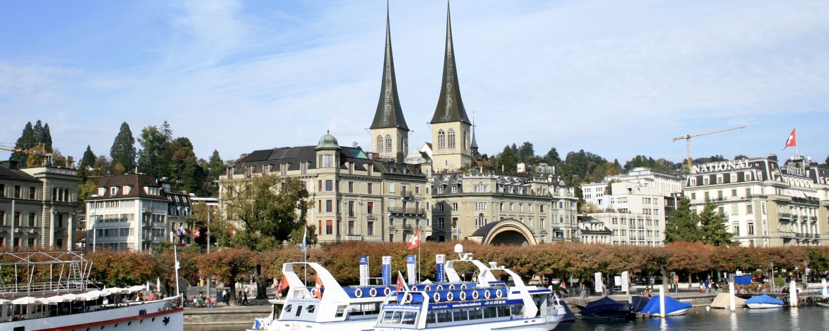 Old Lucerne from Lake Lucerne