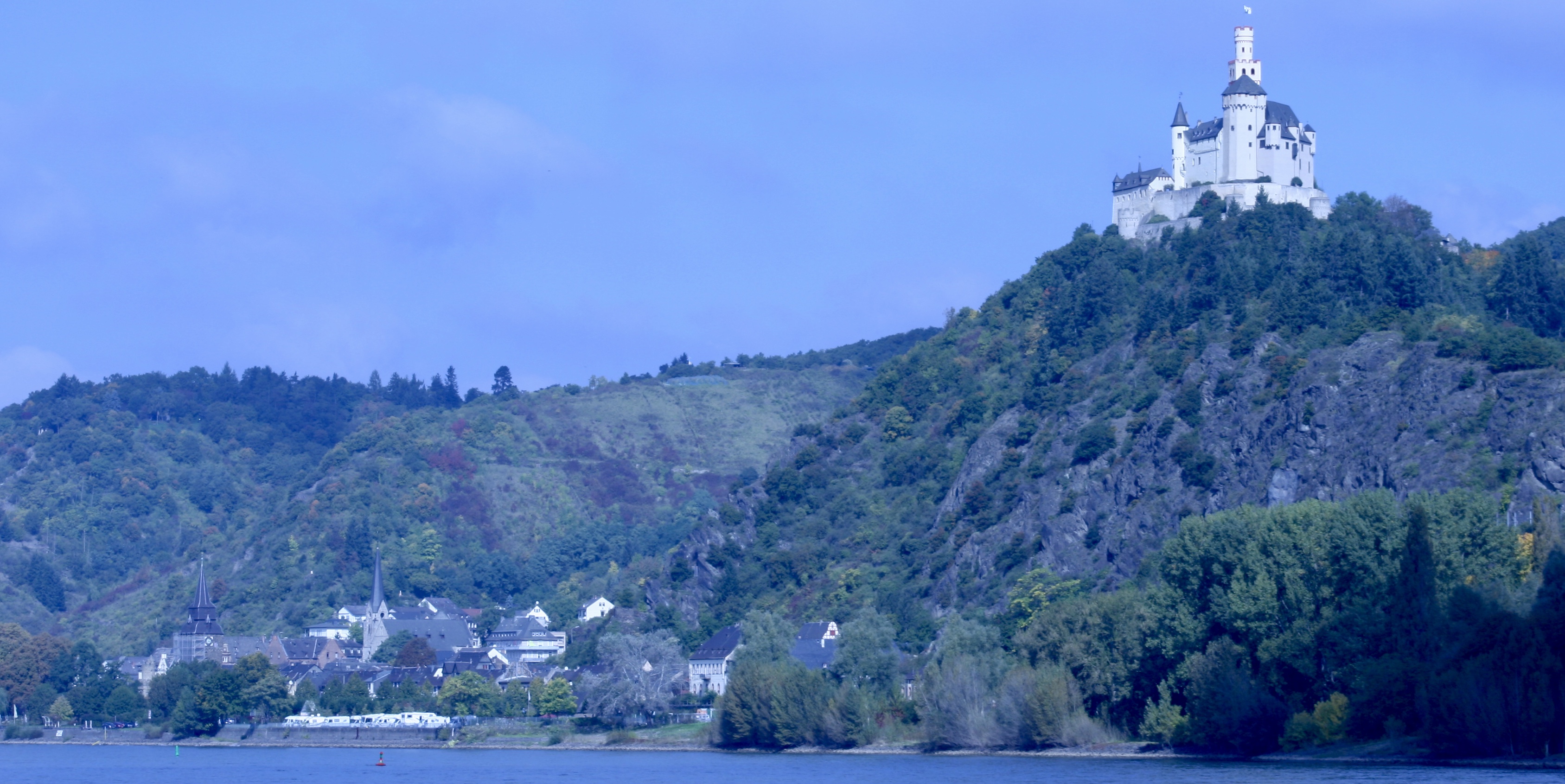 Marksburg Castle overlooking Braubach