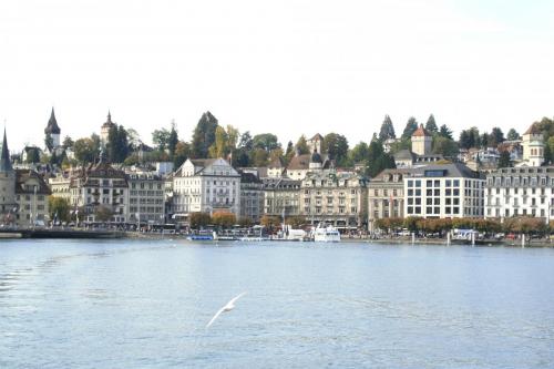 Old Lucerne from Lake Lucerne