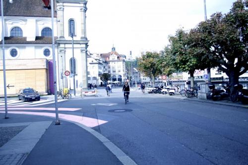 Street in Lucerne Switzerland