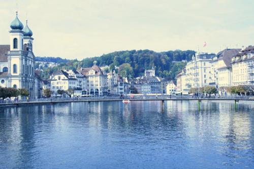 Old Lucerne from Lake Lucerne