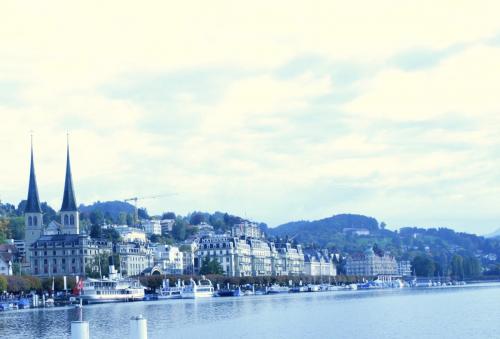 Old Lucerne from Lake Lucerne