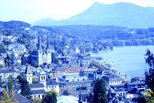 Old Lucerne from Musegg Wall