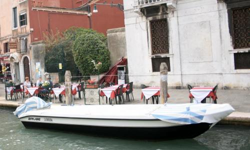 Covered Boat Venice Italy