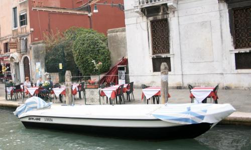 Covered Boat Venice Italy