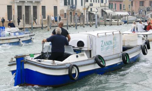 Refrigerated Delivery Boat Venice Italy