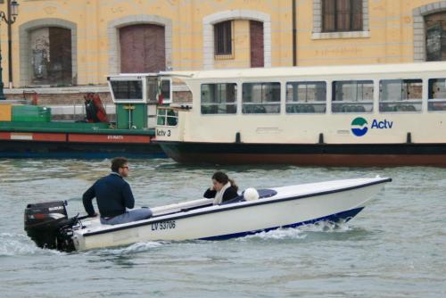 Small Passenger Boat Venice Italy